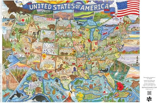 Buffalo Games - Carrie Wagner - Colorful Country - 1000 Piece Jigsaw Puzzle for Adults -Challenging Puzzle Perfect for Game Nights - Finished Size is 26.75 x 19.75 - 5