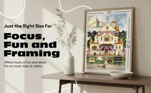 Buffalo Games - Charles Wysocki - Lady Liberty's Independence Day Enterprising - 500 Piece Jigsaw Puzzle for Adults -Challenging Puzzle Perfect for Game Nights - BUFFALO (1)