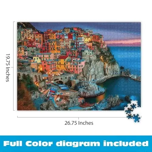 Buffalo Games - Cinque Terre - 1000 Piece Jigsaw Puzzle - 3
