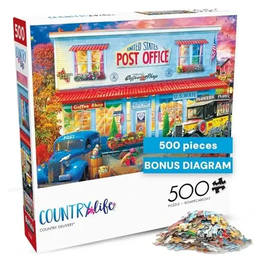 Buffalo Games - Country Life - Country Delivery - 500 Piece Jigsaw Puzzle, Multi - 4
