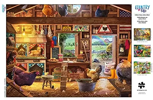 Buffalo Games - David Stevenson - Country Ladies - Yetişkinler için 1000 Parçalık Yapboz - Oyun Geceleri için Mükemmel Zorlu Yapboz - Bitmiş Boyut 26,75 x 19,75 - 5