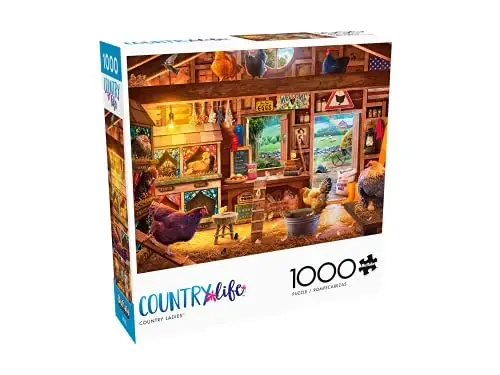 Buffalo Games - David Stevenson - Country Ladies - 1000 Piece Jigsaw Puzzle for Adults -Challenging Puzzle Perfect for Game Nights - Finished Size is 26.75 x 19.75 - BUFFALO