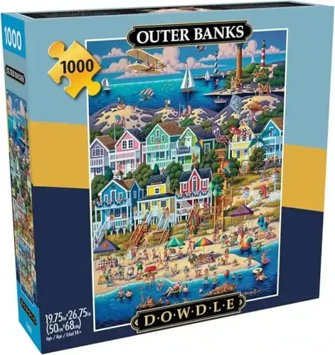 Buffalo Games - Dowdle - Outer Banks - 1000 Piece Jigsaw Puzzle for Adults -Challenging Puzzle Perfect for Game Nights - Finished Size is 26.75 x 19.75 - 5