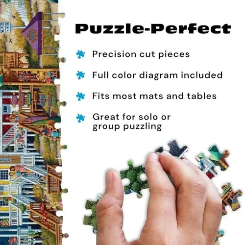 Buffalo Games - Dowdle's Outer Banks 1000 Piece Jigsaw Puzzle, Made in USA, Recycled Premium Board, Reference Diagram - 4