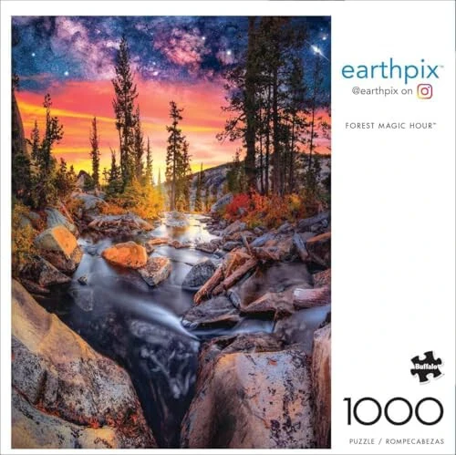 Buffalo Games - Earthpix - Forest Magic Hour - 1000 Piece Jigsaw Puzzle for Adults Challenging Puzzle Perfect for Game Nights - Finished Puzzle Size is 26.75 x 19.75 - 4