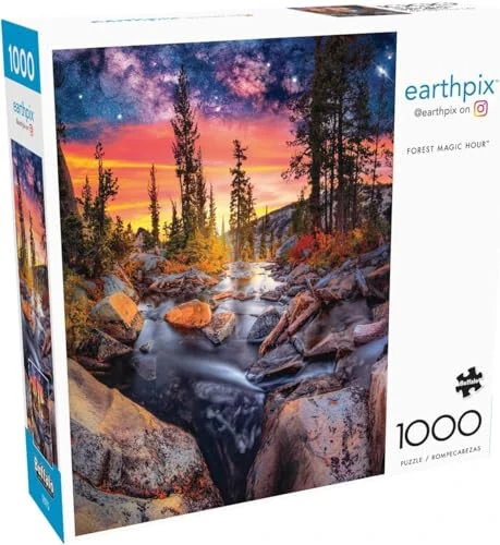 Buffalo Games - Earthpix - Forest Magic Hour - 1000 Piece Jigsaw Puzzle for Adults -Challenging Puzzle Perfect for Game Nights - Finished Size is 26.75 x 19.75 - Buffalo (1)