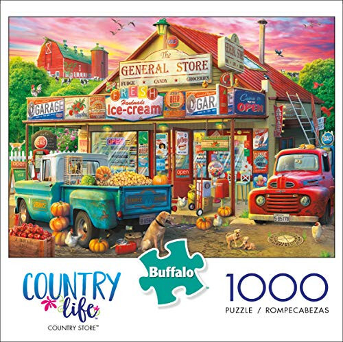 Buffalo Games - Eduard - Country Store - 1000-частная пазл-головоломка для взрослых Сложная головоломка, идеально подходящая для игровых вечеров - Размер готовой головоломки 26,75 x 19,75 - 2