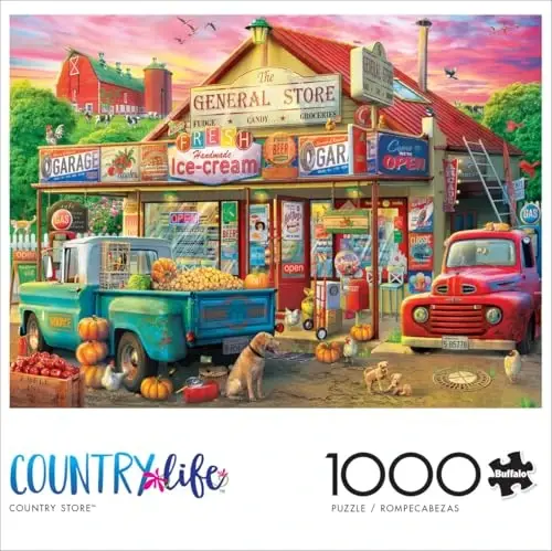 Buffalo Games - Eduard - Country Store - 1000 Piece Jigsaw Puzzle for Adults Challenging Puzzle Perfect for Game Nights - Finished Puzzle Size is 26.75 x 19.75 