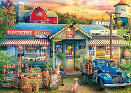 Buffalo Games - Eduard - Farm Sale - 500 Piece Jigsaw Puzzle for Adults Challenging Puzzle Perfect for Game Nights - Finished Puzzle Size is 21.25 x 15.00 - 1