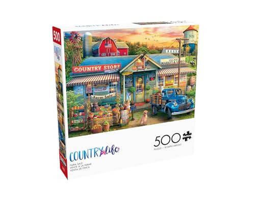 Buffalo Games - Eduard - Ferma Savdosi - Kattalar Uchun 500 Parchadan Iborat Jigso Puzzle - Qiyin Puzzle, O'yin Kechalari Uchun Ideal - Tayyor Puzzle O'lchami 21,25 x 15,00 - 2