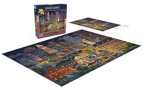 Buffalo Games - Eric Dowdle - Boston Market - 1000 Piece Jigsaw Puzzle for Adults -Challenging Puzzle Perfect for Game Nights - Finished Size is 26.75 x 19.75 - 4