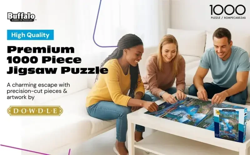 Buffalo Games - Eric Dowdle - Niagara Falls - 1000 Piece Jigsaw Puzzle for Adults -Challenging Puzzle Perfect for Game Nights - Finished Size is 26.75 x 19.75 - 2