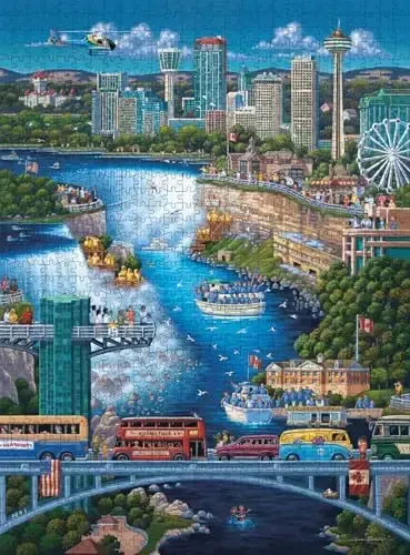 Buffalo Games - Eric Dowdle - Niagara Falls - 1000 Piece Jigsaw Puzzle for Adults -Challenging Puzzle Perfect for Game Nights - Finished Size is 26.75 x 19.75 - 5