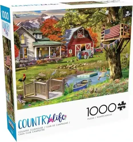 Buffalo Games - Garry Walton - Country Clubhouse - 1000 Piece Jigsaw Puzzle for Adults -Challenging Puzzle Perfect for Game Nights - Finished Size is 26.75 x 19.75 - 6