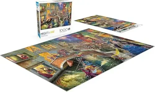 Buffalo Games - Image World - Venice Carnival - Kattalar uchun 1000 qismli boshqotirma, O'yin kechalari uchun qiyin boshqotirma - Tayyor o'lcham 26,75 x 19,75 - 4