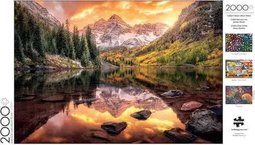Buffalo Games - Joshua Snow - Maroon Lake Reflections - 2000 Piece Jigsaw Puzzle for Adults Challenging Puzzle Perfect for Game Nights - Finished Size is 38.50 x 26.50 - 6