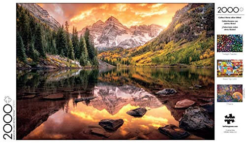 Buffalo Games - Joshua Snow - Maroon Lake Reflections - 2000 Piece Jigsaw Puzzle for Adults Challenging Puzzle Perfect for Game Nights - Finished Puzzle Size is 38.50 x 26.50 - 5