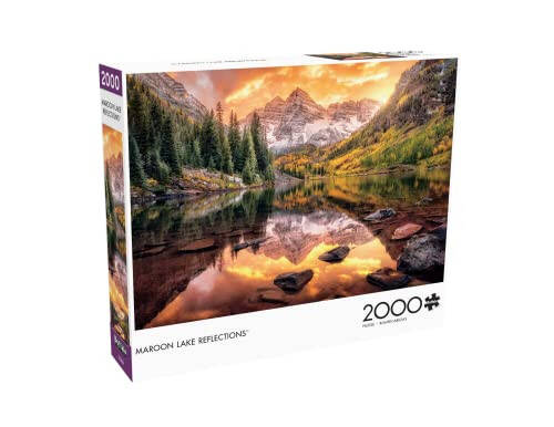 Buffalo Games - Joshua Snow - Maroon Lake Reflections - 2000 Piece Jigsaw Puzzle for Adults Challenging Puzzle Perfect for Game Nights - Finished Puzzle Size is 38.50 x 26.50 - 3