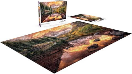 Buffalo Games - Joshua Snow - Maroon Ko'li Akslari - 2000 Parcha Katta Yig'ma Bulmacha Qiyin Bulmacha O'yin Kechalari Uchun Ideal - Tayyor Bulmachaning O'lchami 38.50 x 26.50 - 5