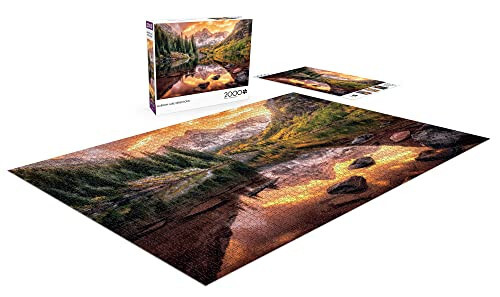 Buffalo Games - Joshua Snow - Maroon Lake Reflections - 2000 Piece Jigsaw Puzzle for Adults Challenging Puzzle Perfect for Game Nights - Finished Puzzle Size is 38.50 x 26.50 - 4