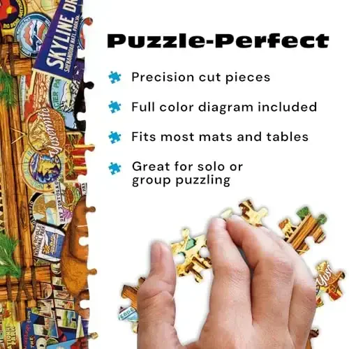 Buffalo Games - Kate Ward Thacker - Our National Parks Collage - 2000 Piece Jigsaw Puzzle for Adults - Challenging Puzzle Perfect for Game Nights - Finished Size is 38.50 x 26.50 - 6