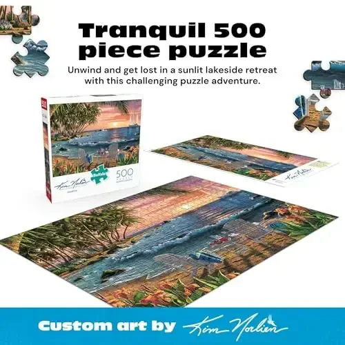 Buffalo Games - Kim Norlien - Summertime - 500 Piece Jigsaw Puzzle For Adults -Challenging Puzzle Perfect for Game Nights - Finished Size is 21.25 x 15.00 - 2