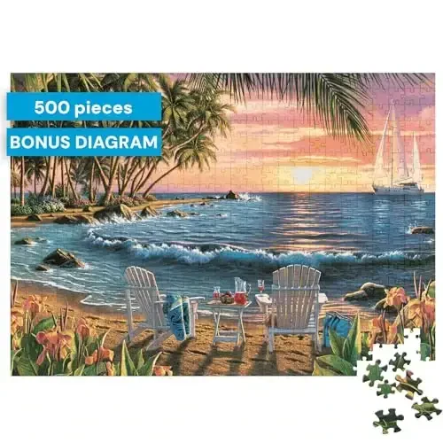 Buffalo Games - Kim Norlien - Summertime - 500 Piece Jigsaw Puzzle For Adults -Challenging Puzzle Perfect for Game Nights - Finished Size is 21.25 x 15.00 - 3