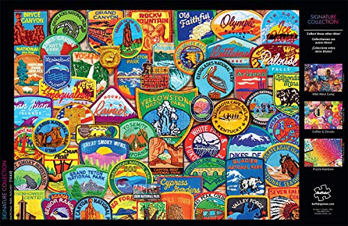 Buffalo Games - Lewis T. Johnson - National Park Patches - 1000 Piece Jigsaw Puzzle for Adults Challenging Puzzle Perfect for Game Nights - Finished Puzzle Size is 26.75 x 19.75 - 5