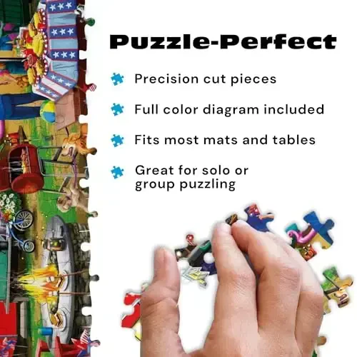 Buffalo Games - Nancy Wernersbach - Fourth by the Lake - 500 Piece Jigsaw Puzzle For Adults -Challenging Puzzle Perfect for Game Nights - Finished Size is 21.25 x 15.00 - 6