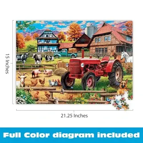Buffalo Games - PD Moreno - European Countryside - 500 Piece Jigsaw Puzzle for Adults -Challenging Puzzle Perfect for Game Nights - Finished Size is 21.25 x 15.00 - 4