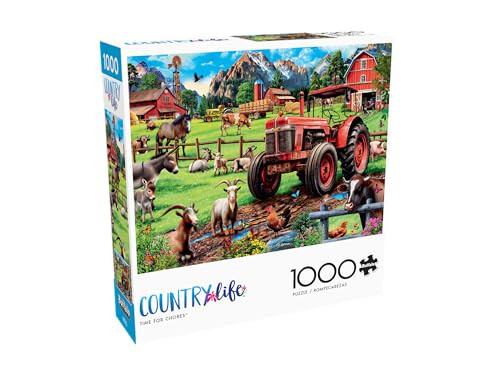 Buffalo Games - P.D. Moreno - Uy vazifalar vaqti - Kattalar uchun 1000 qismli jigo bulmacha Qiyin bulmacha O'yin kechalari uchun juda yaxshi - Tayyor bulmacha o'lchami 26,75 x 19,75 - 3