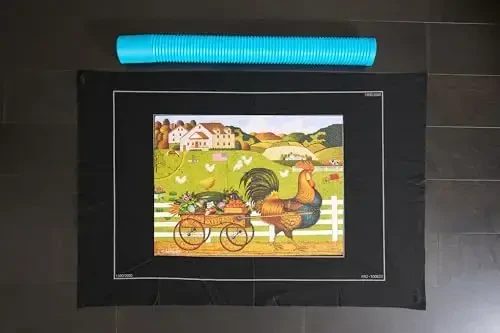 Buffalo Games - Roll-up Puzzle Mat - Jumbo Size for up to 2000 Piece Puzzles - Easy Storage and Clean Up - Expanding Tube for Roling - Save Your Jigsaw Puzzle - 5