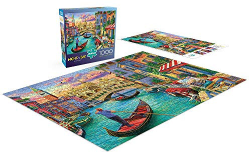 Buffalo Games - Tasvir Dunyosi - Venetsiya Manzaralari - Kattalar Uchun 1000 Qismli Jjigso Puzzle Qiyin Puzzle O'yin Kechalari Uchun Mukammal - Tayyorlangan Puzzle Hajmi 26,75 x 19,75 - 4