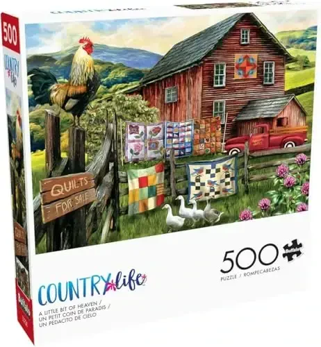 Buffalo Games - Tom Wood - A Little Bit of Heaven - 500 Piece Jigsaw Puzzle for Adults -Challenging Puzzle Perfect for Game Nights - Finished Size is 21.25 x 15.00 - 3