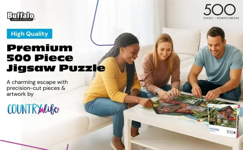 Buffalo Games - Tom Wood - A Little Bit of Heaven - 500 Piece Jigsaw Puzzle for Adults -Challenging Puzzle Perfect for Game Nights - Finished Size is 21.25 x 15.00 - 1