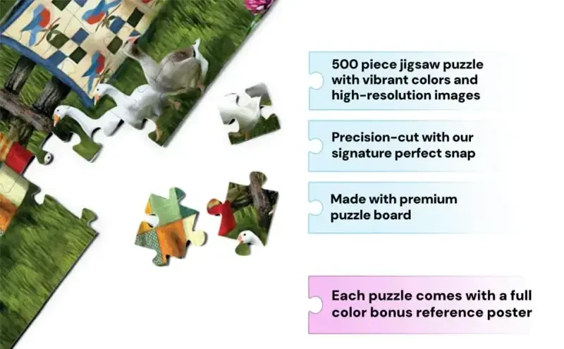 Buffalo Games - Tom Wood - A Little Bit of Heaven - 500 Piece Jigsaw Puzzle for Adults -Challenging Puzzle Perfect for Game Nights - Finished Size is 21.25 x 15.00 - 2