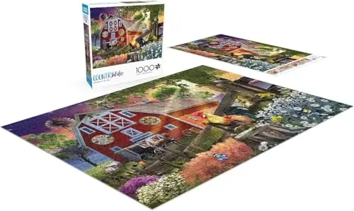 Buffalo Games - Tom Wood - Çiftlikte Sabah - Yetişkinler için 1000 Parçalı Yapboz - Oyun Geceleri için Mükemmel Zorlu Yapboz - Tamamlanmış Boyut 26,75 x 19,75 - 4