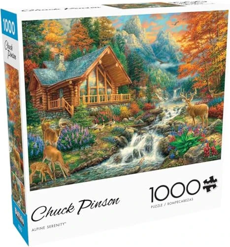 Buffalo Games - Chuck Pinson - Alpine Serenity - 1000 Piece Jigsaw Puzzle For Adults -Challenging Puzzle Perfect for Game Nights - Finished Size is 26.75 x 19.75 - Buffalo (1)