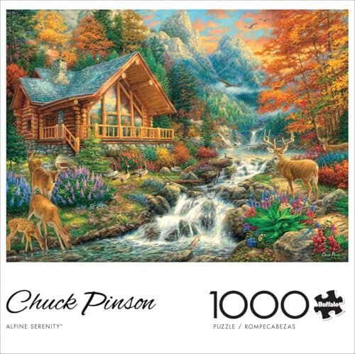 Buffalo Games - Chuck Pinson - Alpine Serenity - 1000 Piece Jigsaw Puzzle For Adults -Challenging Puzzle Perfect for Game Nights - Finished Size is 26.75 x 19.75 - 4