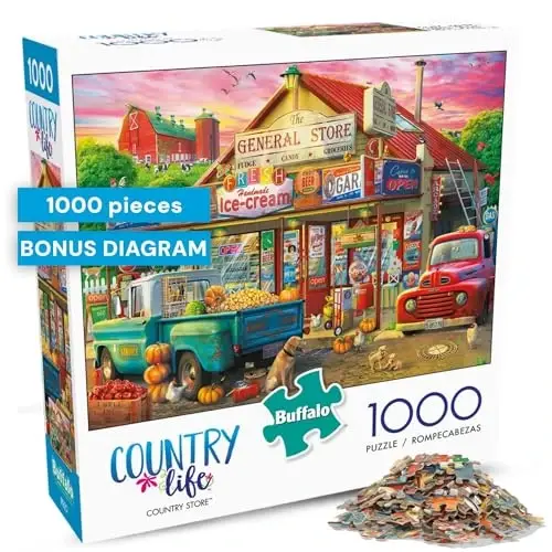 Buffalo Games - Eduard - Country Store - 1000 Piece Jigsaw Puzzle for Adults -Challenging Puzzle Perfect for Game Nights - Finished Size is 26.75 x 19.75 - 2