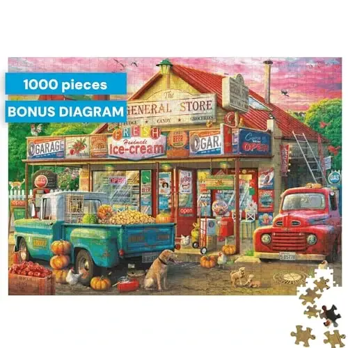 Buffalo Games - Eduard - Country Store - 1000 Piece Jigsaw Puzzle for Adults -Challenging Puzzle Perfect for Game Nights - Finished Size is 26.75 x 19.75 - 3
