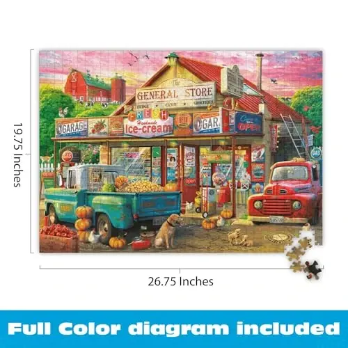 Buffalo Games - Eduard - Country Store - 1000 Piece Jigsaw Puzzle for Adults -Challenging Puzzle Perfect for Game Nights - Finished Size is 26.75 x 19.75 - 5