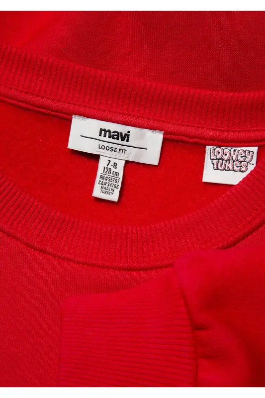 Bugs Bunny Red Printed Sweatshirt - 4