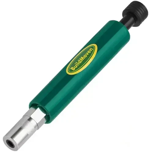 BuildMaven Grease Fitting Cleaning Tool -Grease Zerk Cleaner, Zerk Fitting Cleaning Tool, Remove Old Dried Grease from Fittings, Pins, Shafts, Bushings, and Joints (Green) - BUILDMAVEN