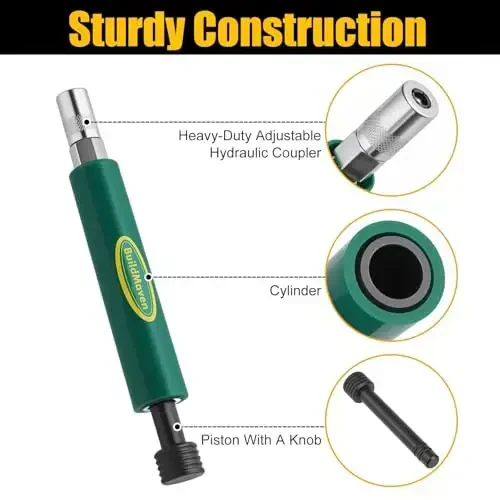BuildMaven Grease Fitting Cleaning Tool -Grease Zerk Cleaner, Zerk Fitting Cleaning Tool, Remove Old Dried Grease from Fittings, Pins, Shafts, Bushings, and Joints (Green) - 4