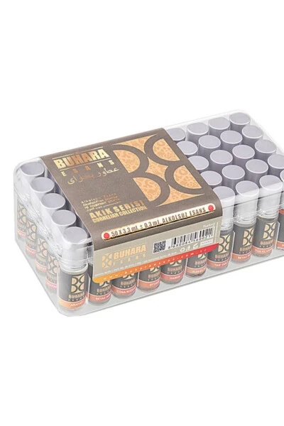 Bukhara Alcohol-Free Essence - Agate Series 3.3 Ml - Gift for Hajj and Umrah - 50 Pcs - 2 Boxes - GENEL MARKALAR (1)