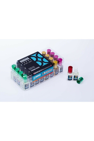 Bukhara Alcohol-Free Essence - Turquoise Series 7 Ml - Pilgrimage and Umrah Gift - 32 Pieces - 1 Box - 2