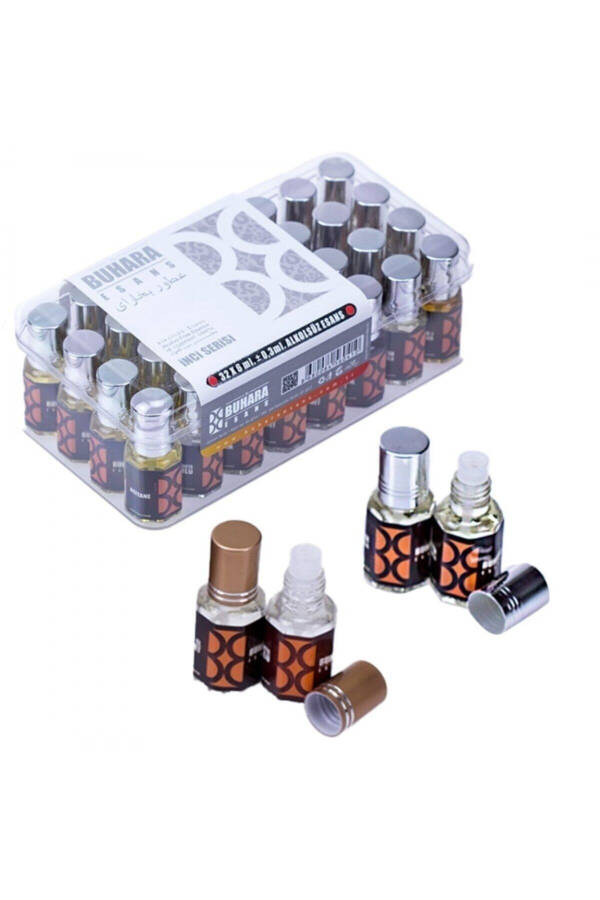 Bukhara Alcohol-Free Essences - Inci Series 6 ml - Souvenir for Hajj and Umrah - 32 Pcs - 1 Box - 1