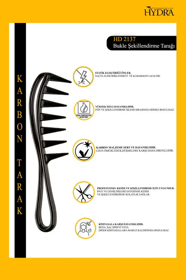 Bukle Shakillantirish Taragi Hd-2137 Qirqin Soch Uchun - 2