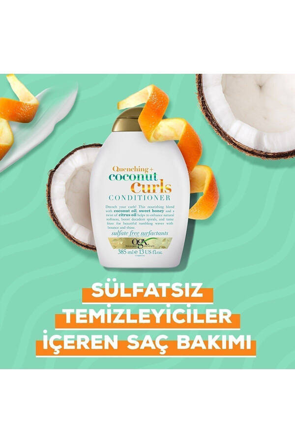 Bukleli Saçlar İçin Nemlendirici Coconut Curls Bakım Kremi 385 Ml - 4